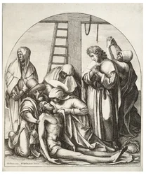 Kreuzabnahme, nach Holbein